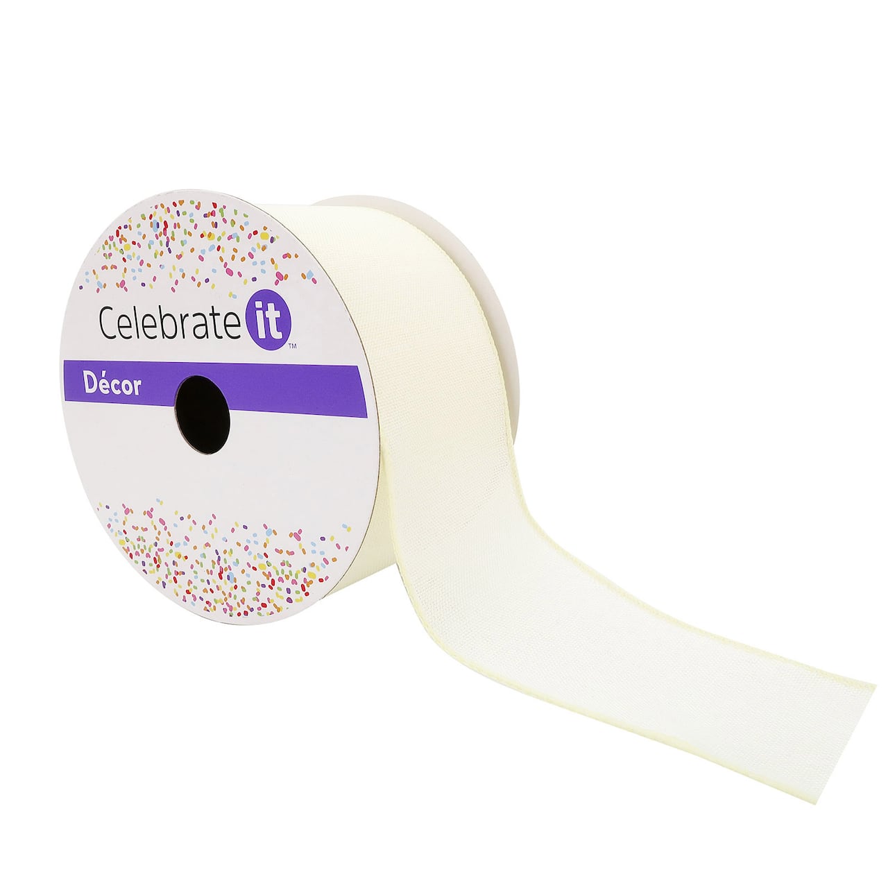 12 Pack: 2.5" x 25ft. Faux Linen Wired Ribbon by Celebrate It™ Décor